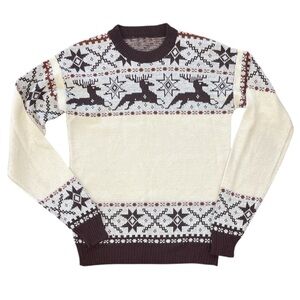 VINTAGE 70s MADE IN USA ACRYLIC SWEATER SIZE LARGE